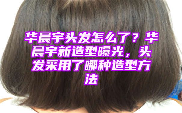 华晨宇头发怎么了？华晨宇新造型曝光，头发采用了哪种造型方法